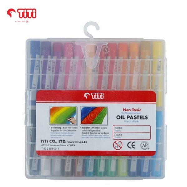 Jayko Titi Oil Pastels –24 Colour Crayon Set for Creative Kids & Artists - Image 2