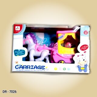 Battery Operated Toy Horse Carriage for Kids - TomTom Horse Car!