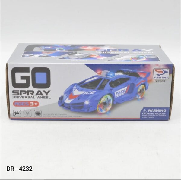Fun Go Spray Universal Wheel with Flashing Lights & Sound | Ideal Toy for Kids' Playtime - Image 3