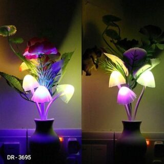 Cute Mushroom LED Wall Lamp –Smart Light Sens or Night Light for Home Use
